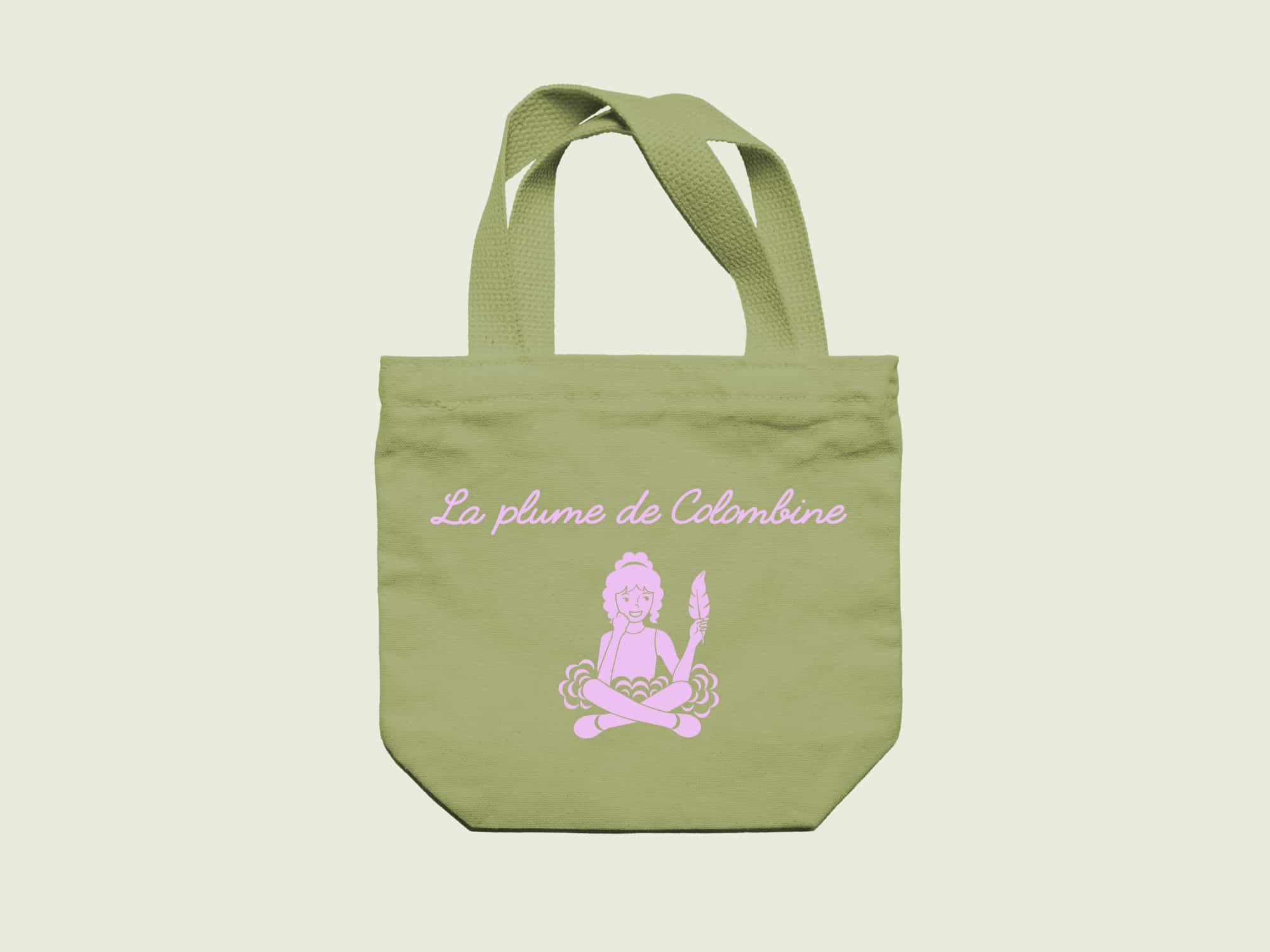 tote bag Branding La Plume de Colombine - Identite Visuelle Marque Boutique Librairie tote bag Branding La Plume de Colombine - Identite Visuelle Marque Boutique Librairie