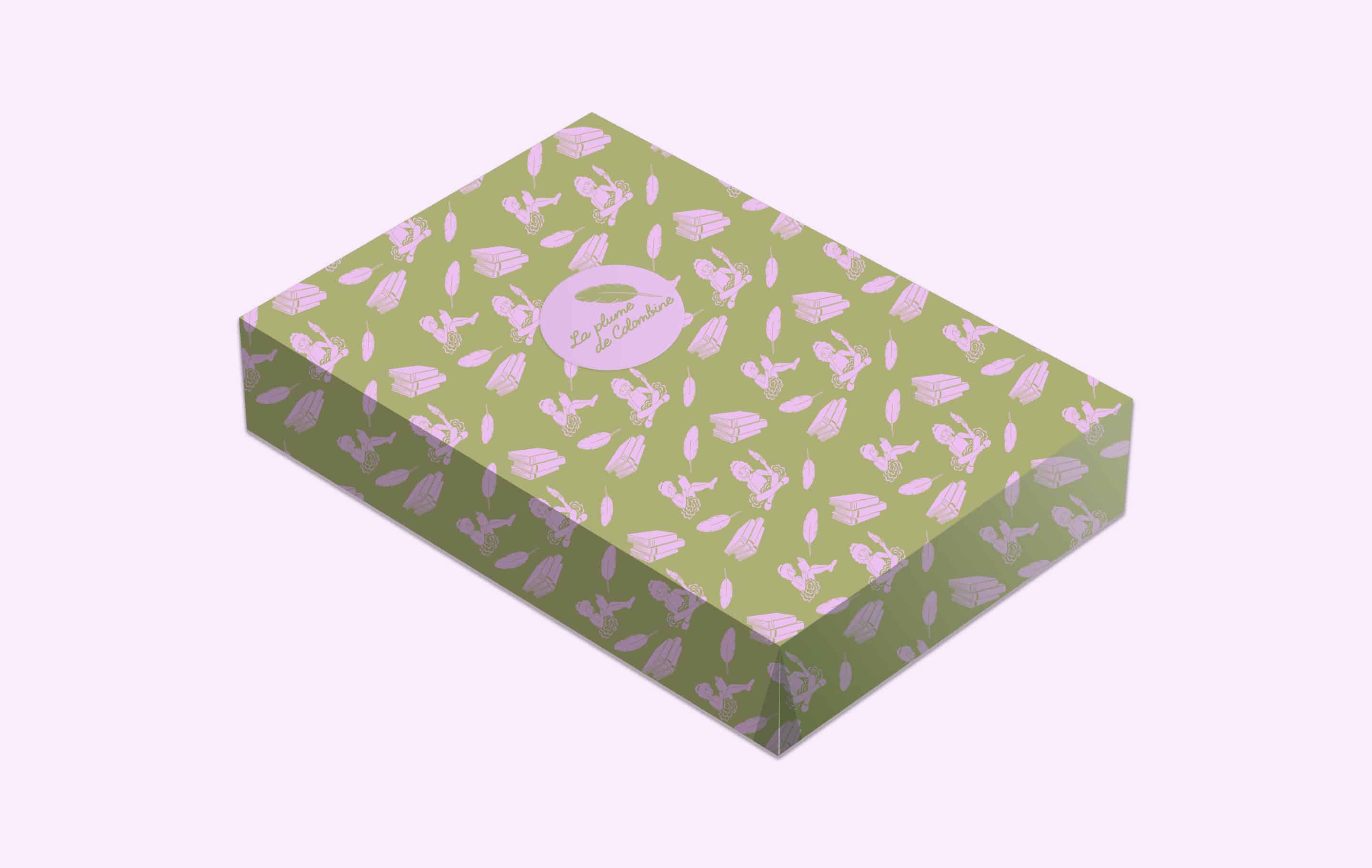 EmballageCadeauLibrairieJeunesseLaPlumedeColombine-creationMijie-Design-JohanneMiet-Marseille-France-Graphiste EmballageCadeauLibrairieJeunesseLaPlumedeColombine-creationMijie-Design-JohanneMiet-Marseille-France-Graphiste